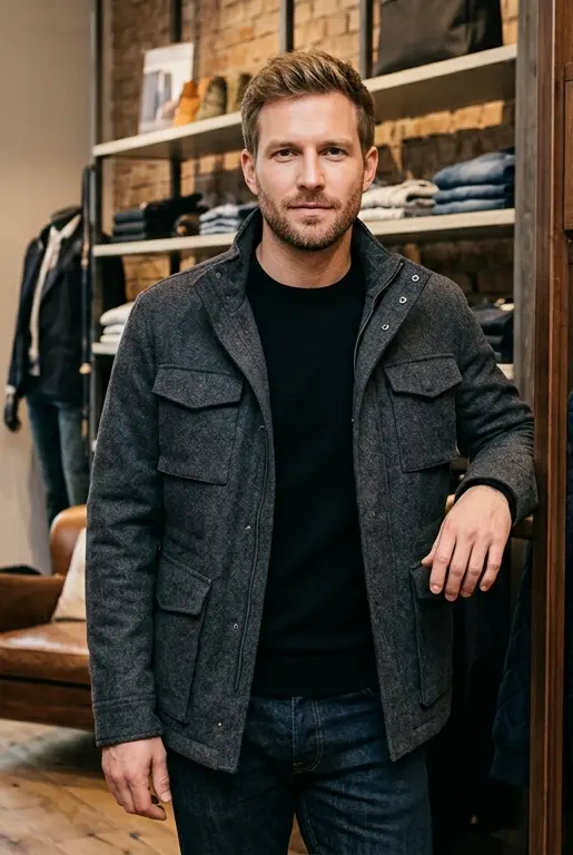 Herrenjacke aus hochwertigem Material