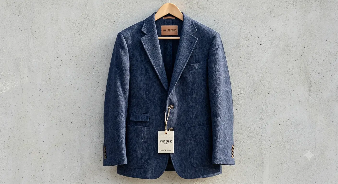 Klassische Herrenjacke in dunklem Farbton